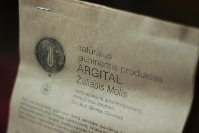 Daiktas natūralus jauninantis žaliasis molis "algitar"