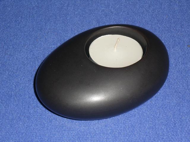 Daiktas Juoda keramikine zvakide spiritinei zvakutei