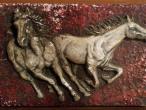 Daiktas paveikslas arkliai ranku darbo originalus