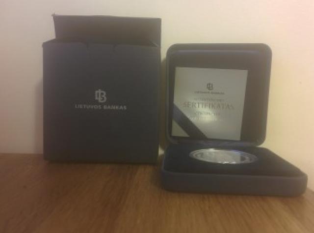 Daiktas 50 litų moneta Šv.Kazimiero 550osioms gim.metinėms