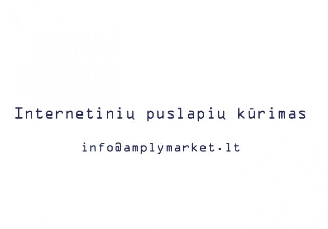 Daiktas Internetinių puslapių ir elektroninių parduotuvių kuūrimas