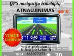 Daiktas GPS navigacijų žemėlapių atnaujinimas visoje Lietuvoje