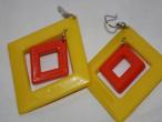 Daiktas auskariukai (ryskus geltoni)