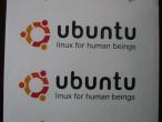 Daiktas GNU/Linux Ubuntu install CD su lipdukais