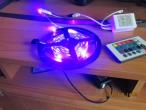 Daiktas diodu juosta 5m RGB su reguliatoriumi