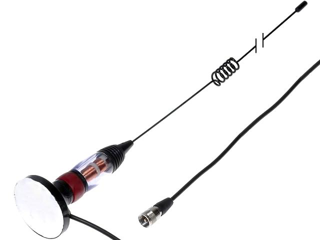 Daiktas automobilines racijos antena