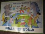 Daiktas "Share the world" plakatas