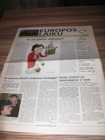 Daiktas Laikrastis  Europos laiku 2005 geguze