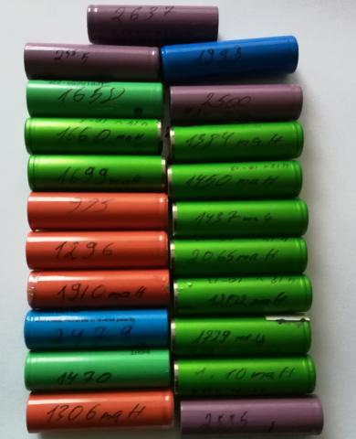 Daiktas Li-ion akumuliatorius 3.7v 4.2v naudoti iš nešiojamų kompiuterių bateriju 