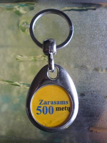 Daiktas Raktų pakabukas "Zarasams 500 metų"