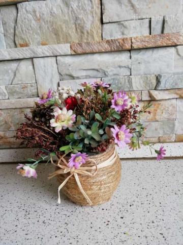 Daiktas Dekoratyvi sausų gėlių puokštelė 1,50€