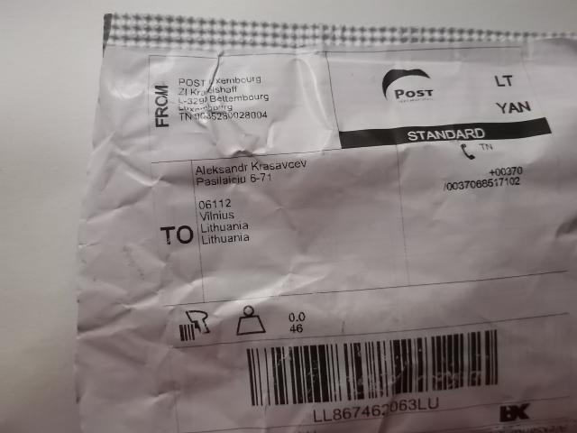 Daiktas usb Kieno kaime senelio vokų pašto 