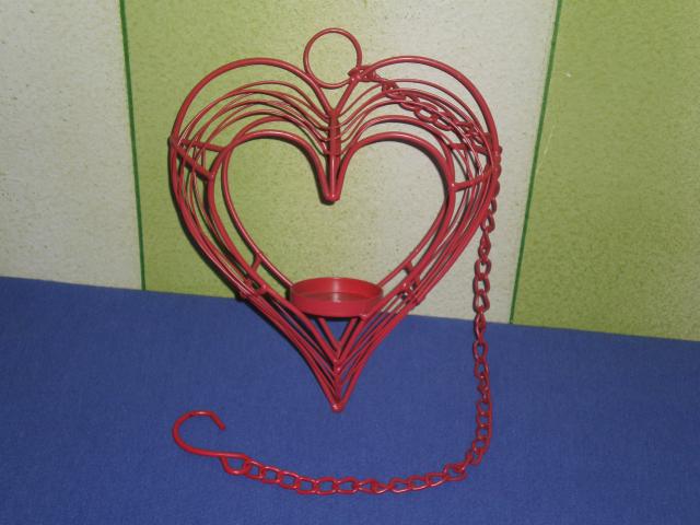 Daiktas Pakabinama metaline sirdies formos zvakide arbatinems zvakutems