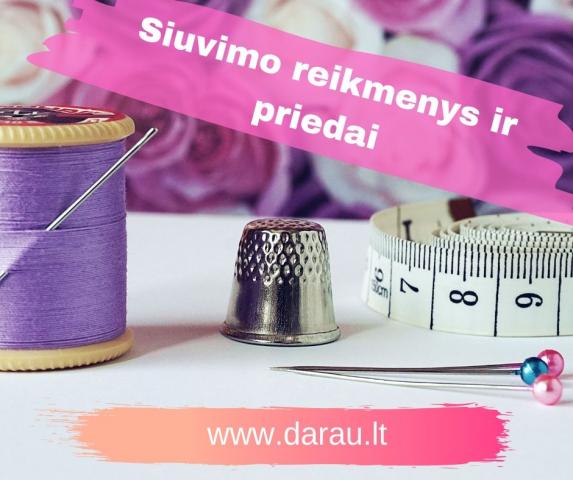 Daiktas Siuvimo reikmenys, siuvimo priedai, siuvimo priemonės