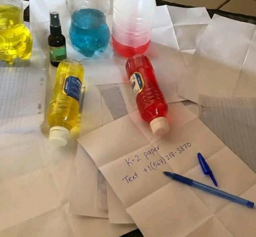 Daiktas k2 spray on paper