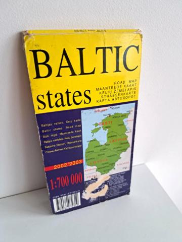 Daiktas Baltijos kelių žemėlapis 1€