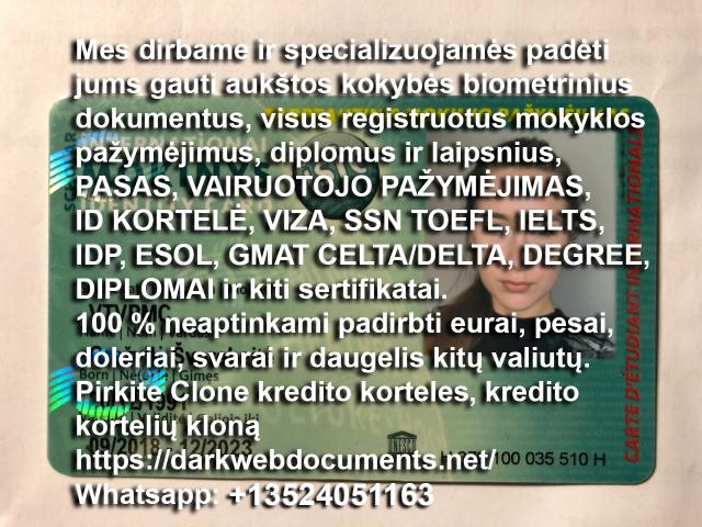 Daiktas Watsap +16465806302, Pirkite registruotą vairuotojo pažymėjimą. Padirbti eurai. darkwebdocuments.net