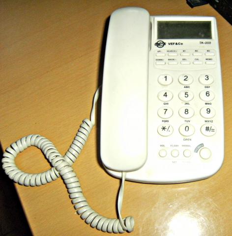 Daiktas laidinis telefonas