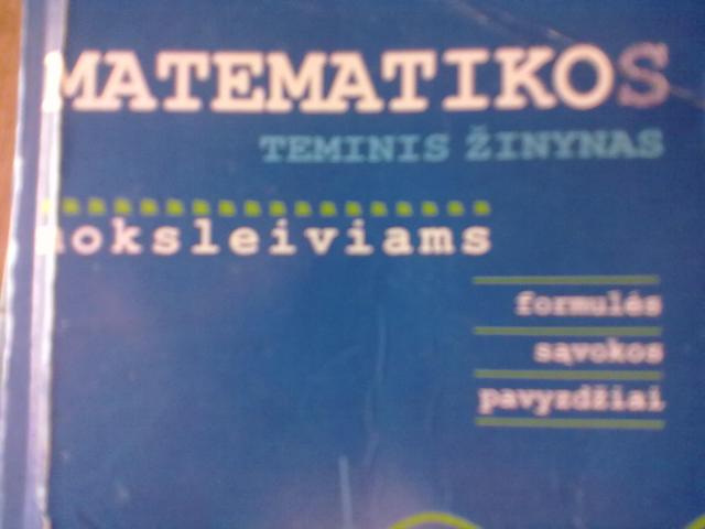 Daiktas knyga matematika