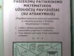 Daiktas Vaidoto Mockaus  Matematikos užduotys