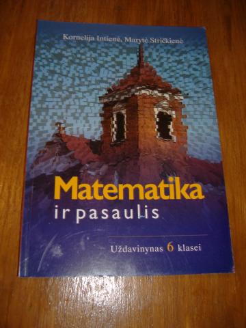 Daiktas Matematika ir pasaulis, uždavinynas 6 klasei