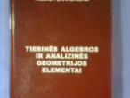 Daiktas Pekarskas Vidmantas Tiesinės algebros ir analizinės geometrijos elementai