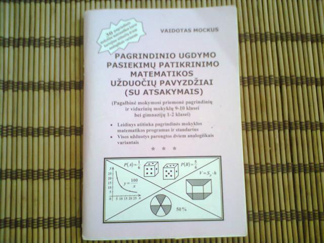 Daiktas Pagrindinio ugdymo pasiekimu patikrinimo matematikos uzduociu pavyzdziai*su atsakymais