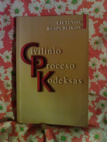 Daiktas lietuvos respublikos civilinio proceso kodeksas 2003m
