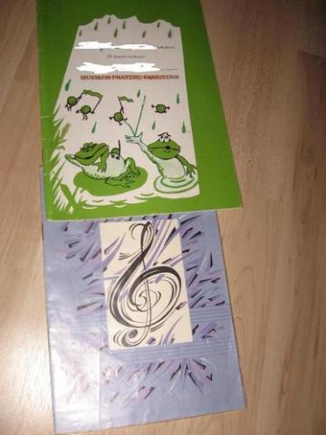 Daiktas Muzika (natu sasiuvinis, pratybos)