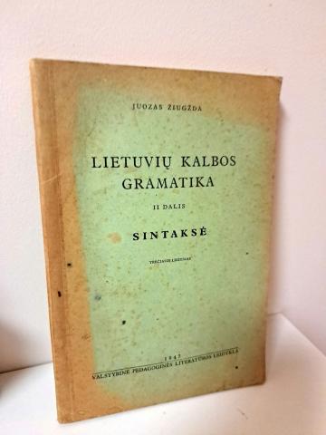 Daiktas Lietuvių kalbos gramatika II dalis Sintaksė  4€