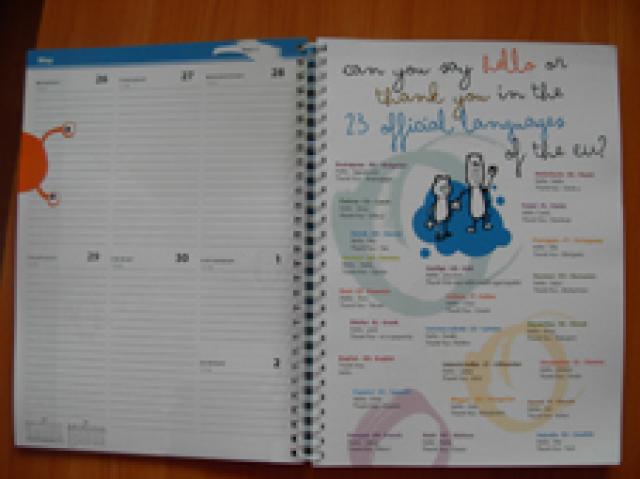 Daiktas 2010 metų sąsiuvinis su kalendorium, užrašais