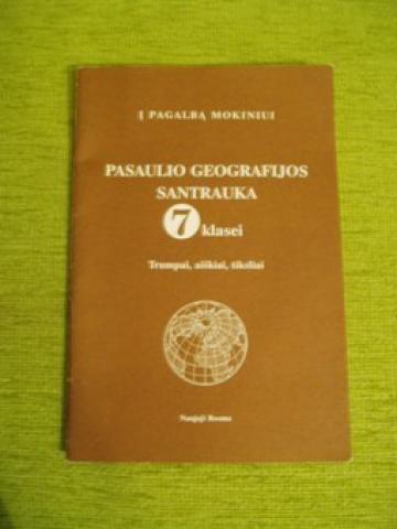 Daiktas Pasaulio geografijos santrauka 7kl