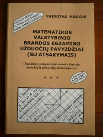 Daiktas Matematikos valstybinio brandos egzamino užduočių pavyzdžiai (su atsakymais)