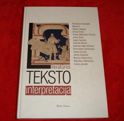 Daiktas Literaturos teksto interpretacija