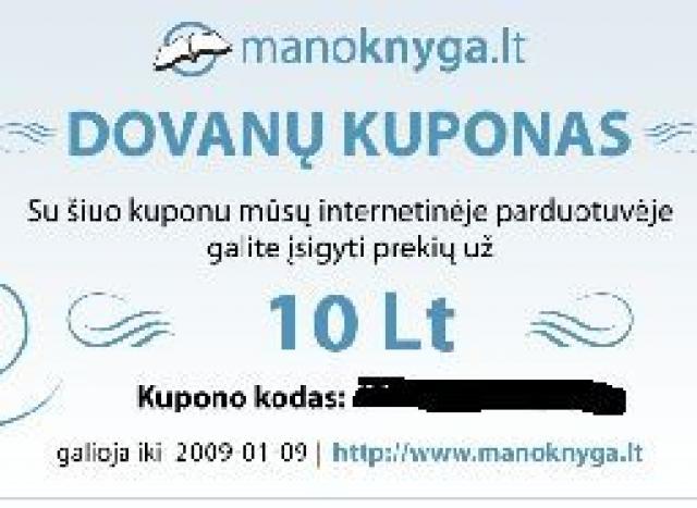 Daiktas Knygų dovanų kuponas