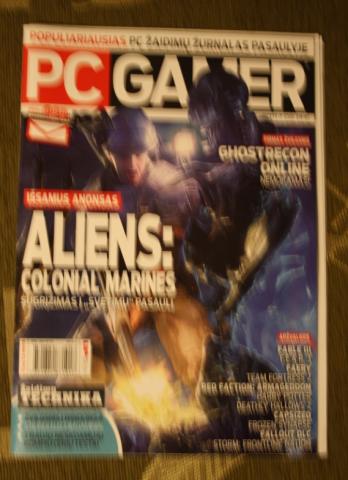Daiktas PC Gamer zurnalas rugsejo menesio
