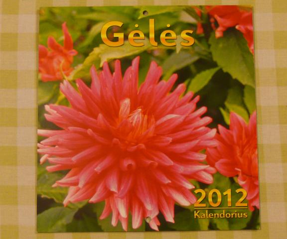 Daiktas 2012 Kalendorius su gėlėmis