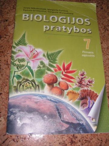 Daiktas Biologijos pratybos 7kl