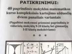 Daiktas Matematikos uždavinynas ruoštis 10 klases patikrai
