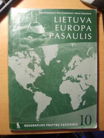 Daiktas Pratybų sąsiuvinys "Lietuva Europa Pasaulis" 10kl.