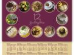 Daiktas Naujas 2013m stalo kalendorius su 12 receptų