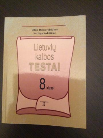 Daiktas Lietuviu kalbos testai 8 klase Dobrovolskiene  Sodaitiene