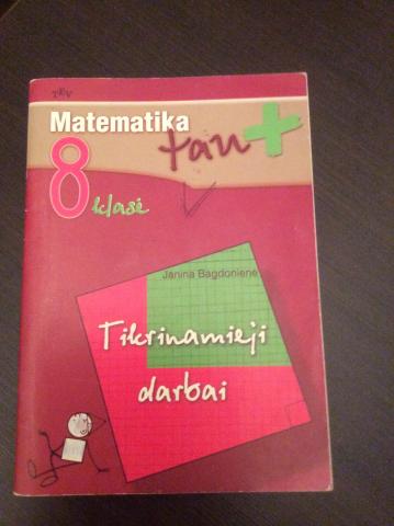 Daiktas Mathematica tau 8kl tikrinamieji darbai