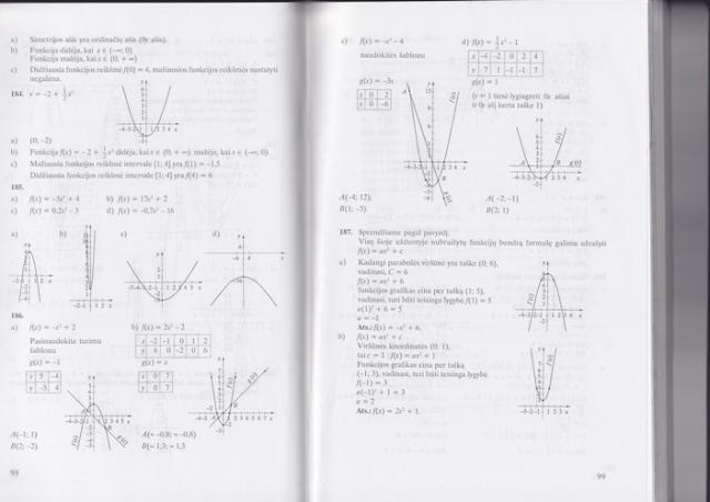 Daiktas Uždavinių sprendimai ir paaiškinimai 9kl