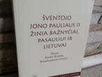 Daiktas Šventojo Jono  Pauliaus 2-jo žinia bažnyčiai,pasauliui ir Lietuvai 3€