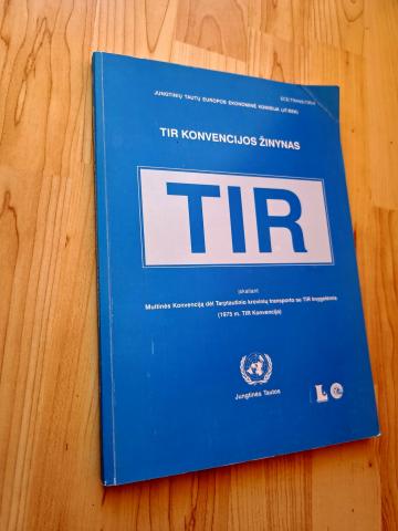 Daiktas TIR konvencijos žinynas 3€