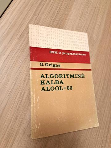 Daiktas Algoritminė kalba Algol-60  1€