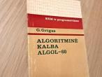 Daiktas Algoritminė kalba Algol-60  1€