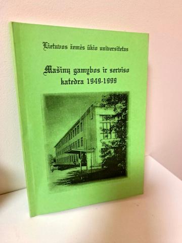 Daiktas Mašinų gamybos ir serviso katedra 1,50€