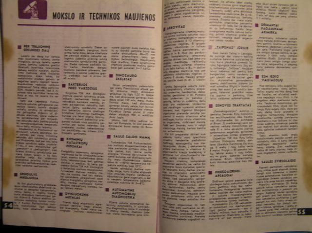 Daiktas Mokslas ir Gyvenimas 1973m